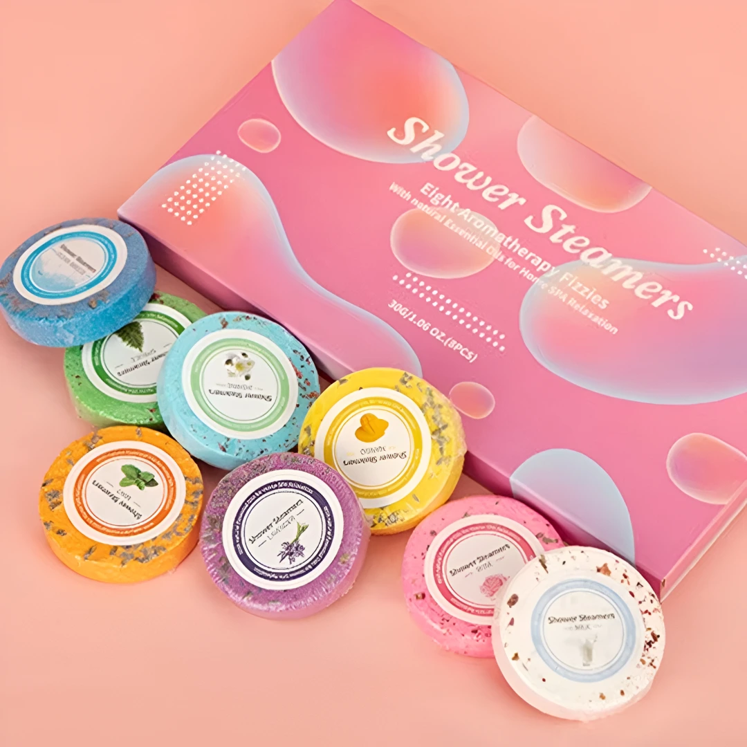 AromaNest shower steamers product display