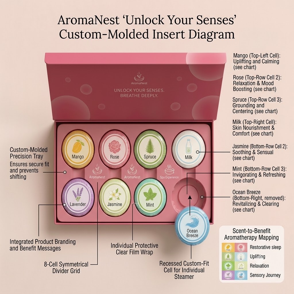 AromaNest colourful shower steamers