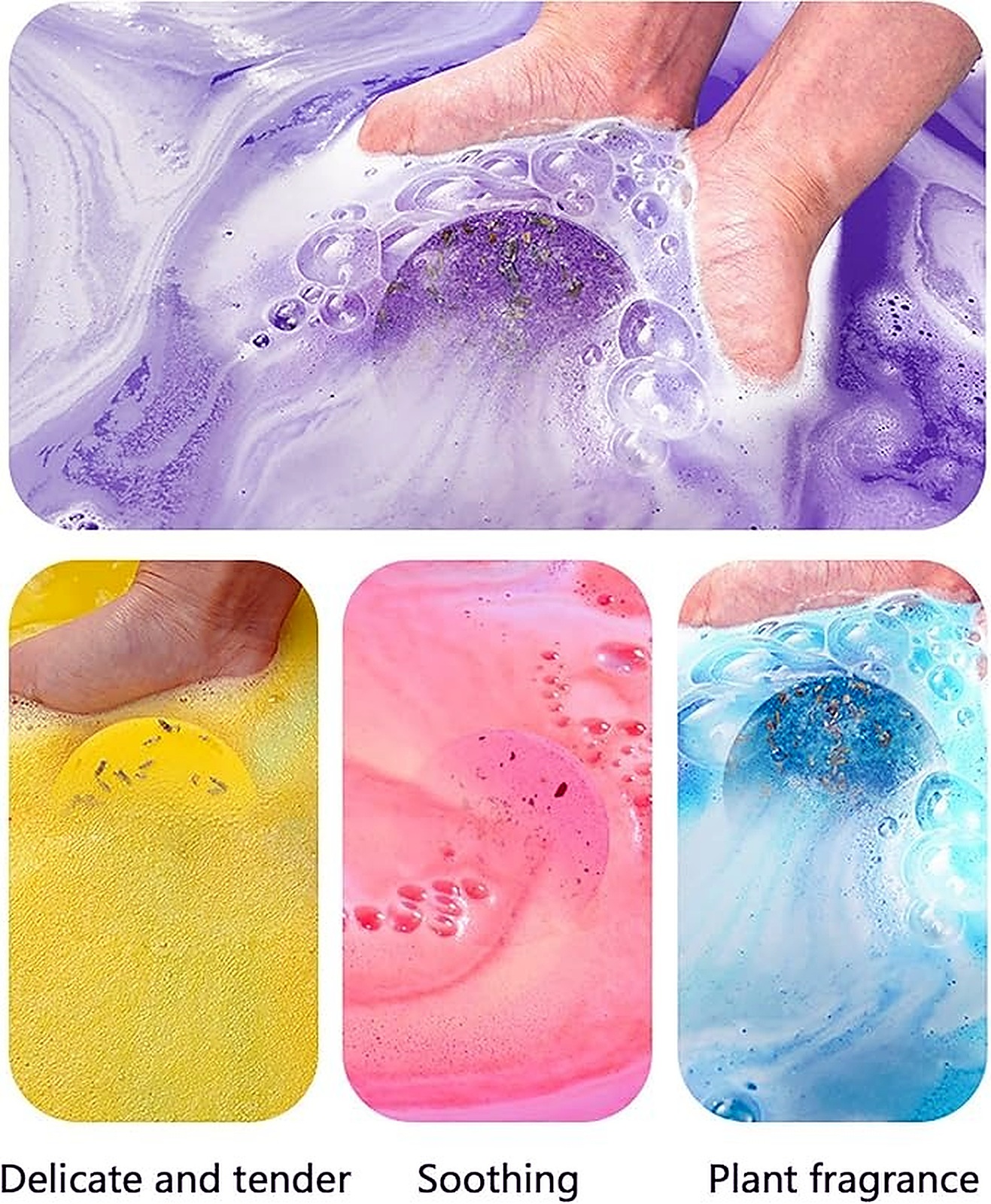 AromaNest shower steamer colours in water